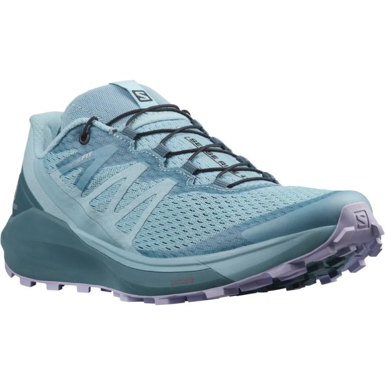 Sapatilhas Trail Running Salomon Sense Ride 4 Feminino Turquesa | PT V84721